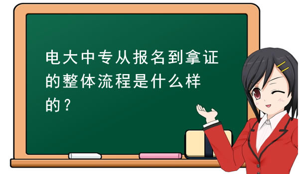 電大中專從報名到拿證的整體流程是什么樣的？