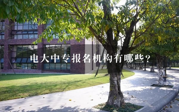 電大中專報名機構有哪些？