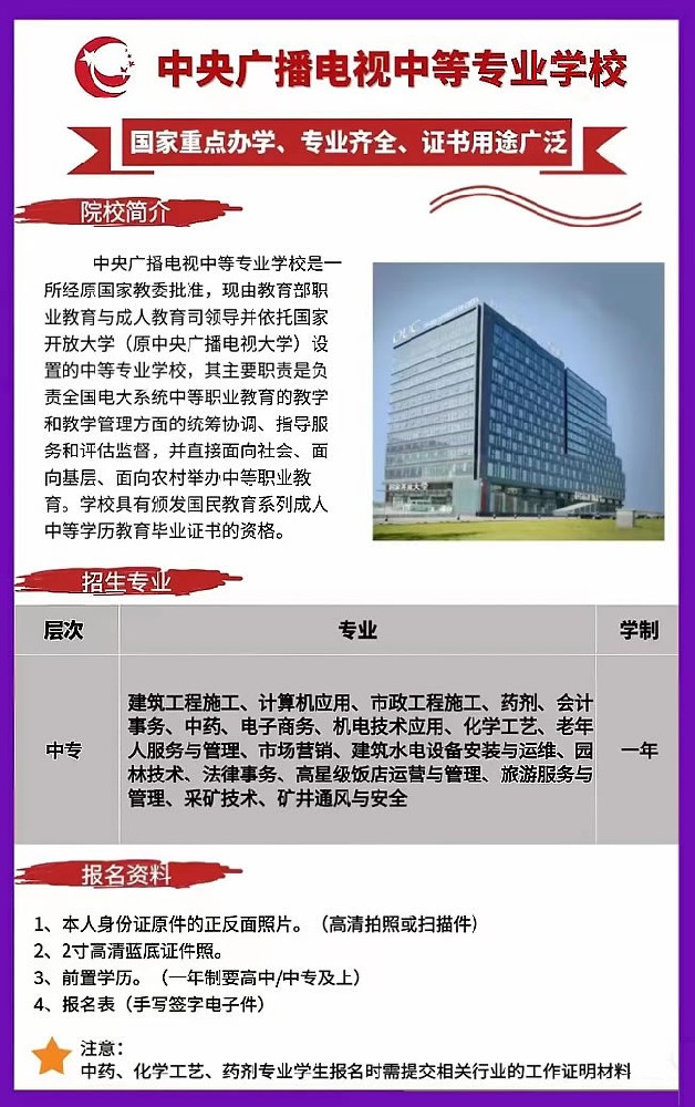 電大一年制中專怎么報名，在哪查詢？